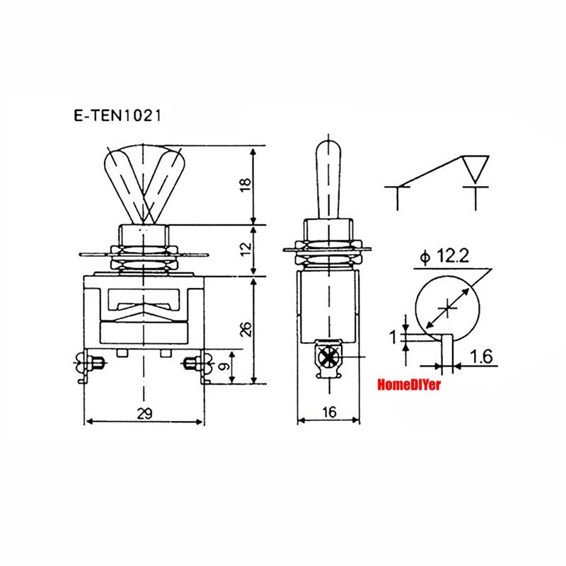 Mini Toggle Switch – MTS / SMTS / E-TEN / PS-102 / DS438 Series, 2 3 6-Pin Rocker Switches