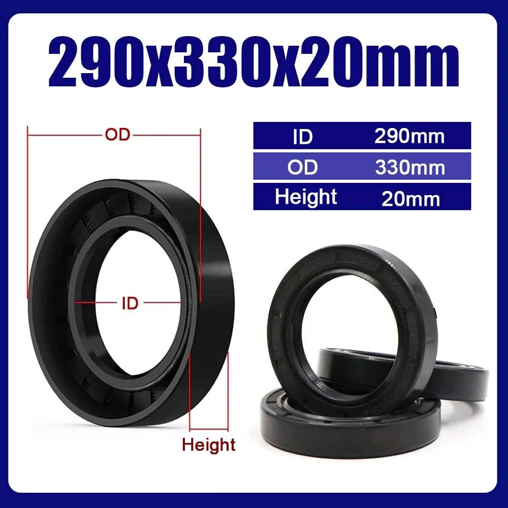 TC NBR Skeleton Oil Seal Rings Double Lip Sealing ID 50~400mm for Rotation Shaft