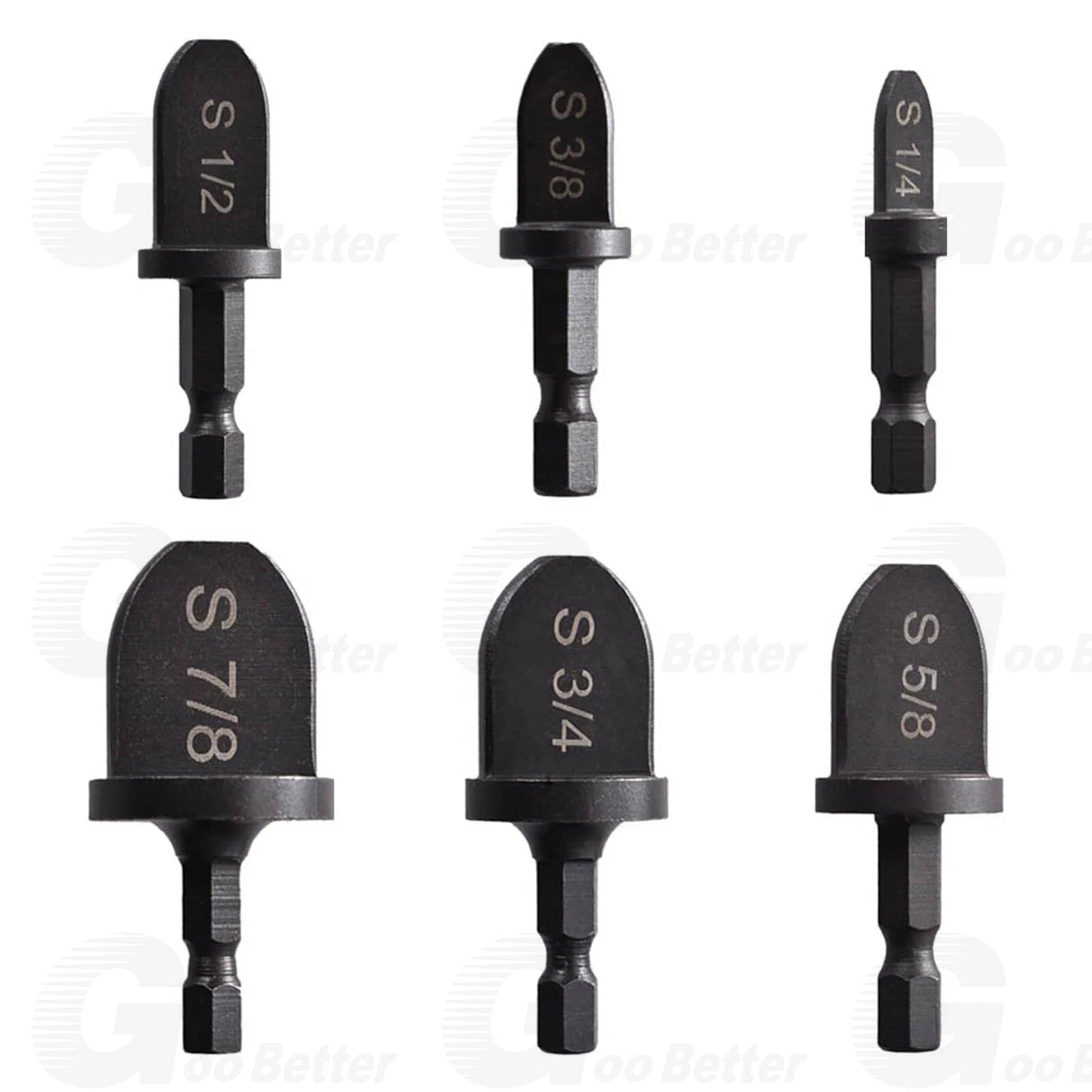 7x Swaging Tube Expander Tool Drill Bit Set Air Conditioner Copper Tube Expander