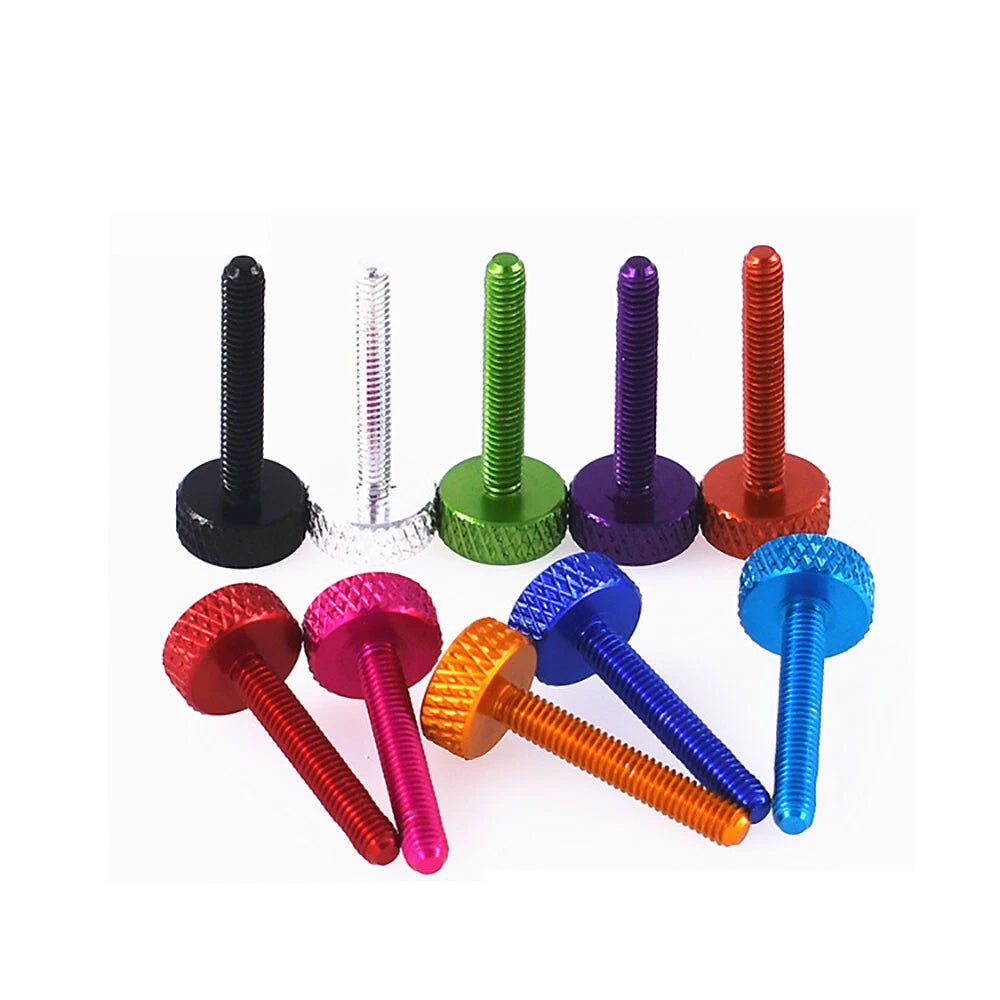 M3.5 Aluminum Alloy Knurled Thumb Screws – Hand Grip Knob Bolts for PC Computer Case (4.5‑25mm) - HomeDIYer