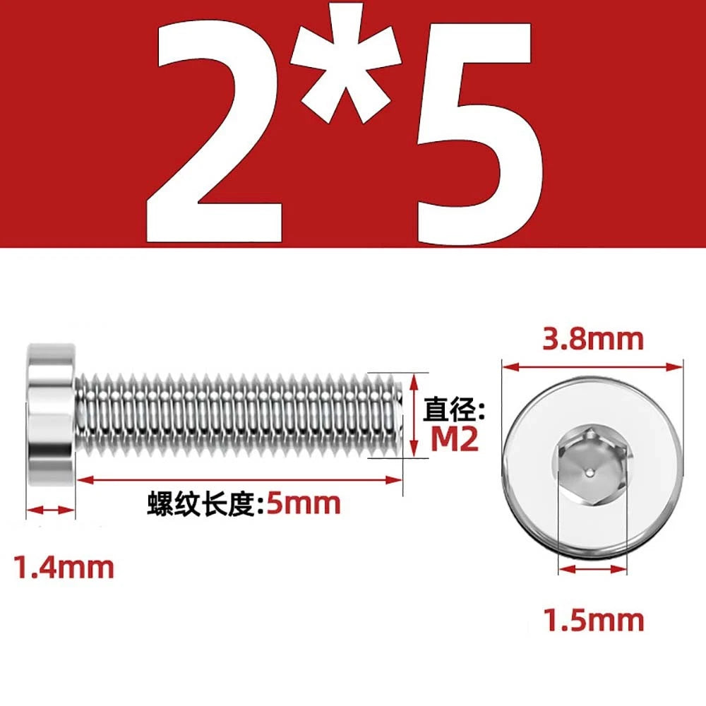 M1.4–M12 Low Head Socket Cap Screws – A2 Stainless Steel, Space‑Saving Design for Tight Clearances