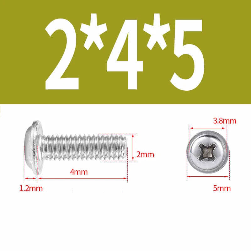 Phillips Flanged Pan Head Machine Screws – 304 / 316 Stainless Steel, Built‑in Washer (3–60mm Lengths)