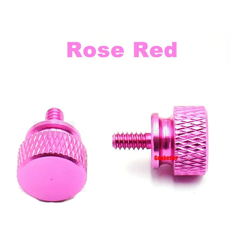 632×6 Color Knurled Thumb Screws – Aluminum Hand Grip Knob Bolts for PC Computer Case (12 Colors) - HomeDIYer