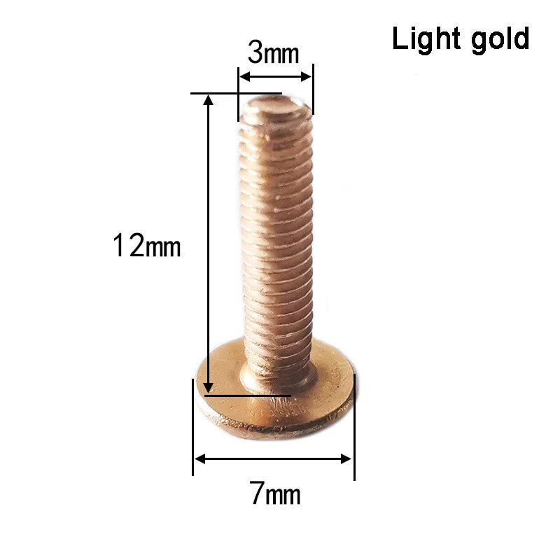 Rivets Base Buckle Iron Screws Leather Craft Grommets DIY Decorative 4/7/9/12mm