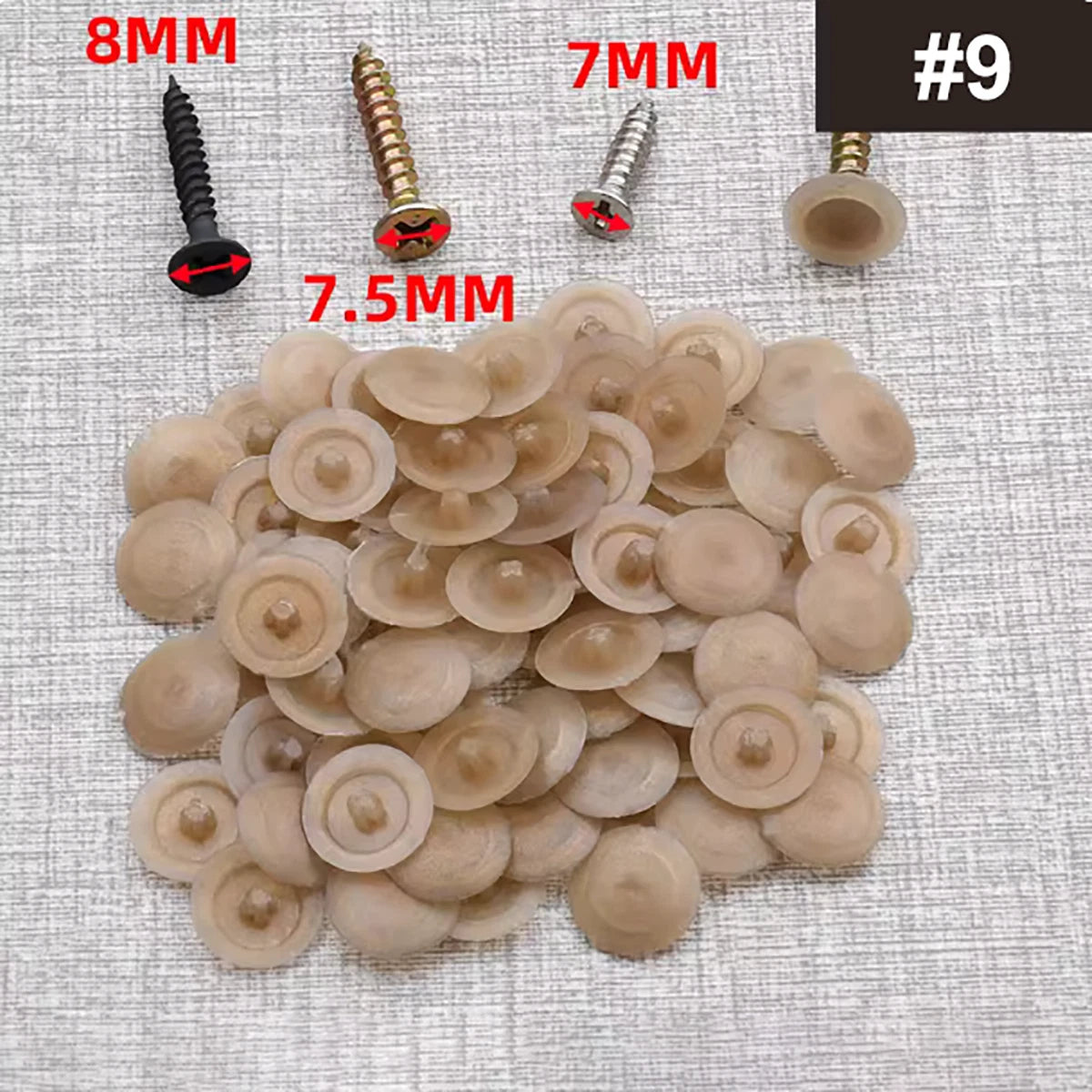 Plastic Screw Cover Caps – Snap‑On for 7‑8mm Phillips Flat Head Screws (19 Colors, Decorative)