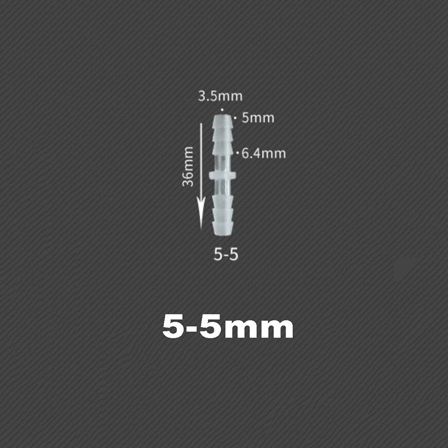 Plastic Barbed Straight Connector Pipe Hose Joiner Fittings Air Water 2.4-3.2mm