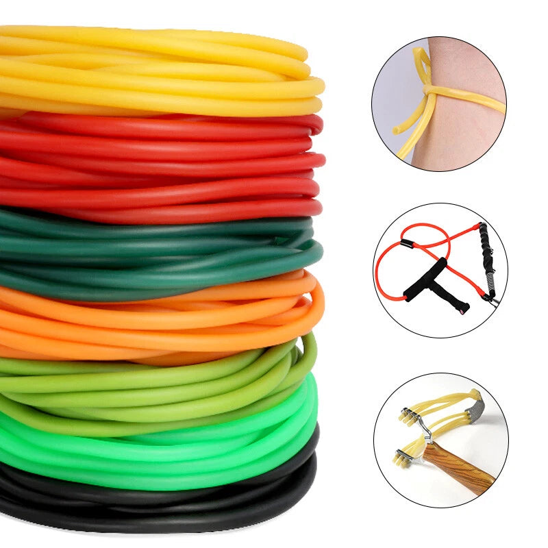 Natural Latex Rubber Tubing — ID 1.6mm to 6mm, Multi-Color, Cut-to-Length