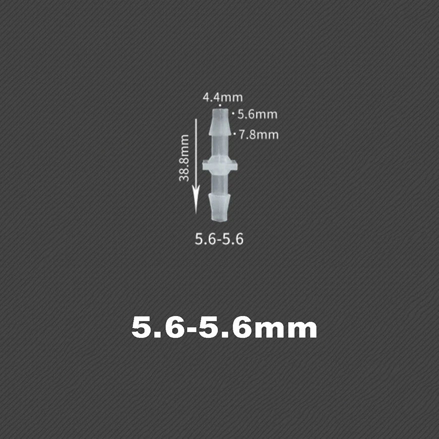 Plastic Barbed Straight Connector Pipe Hose Joiner Fittings Air Water 2.4-3.2mm