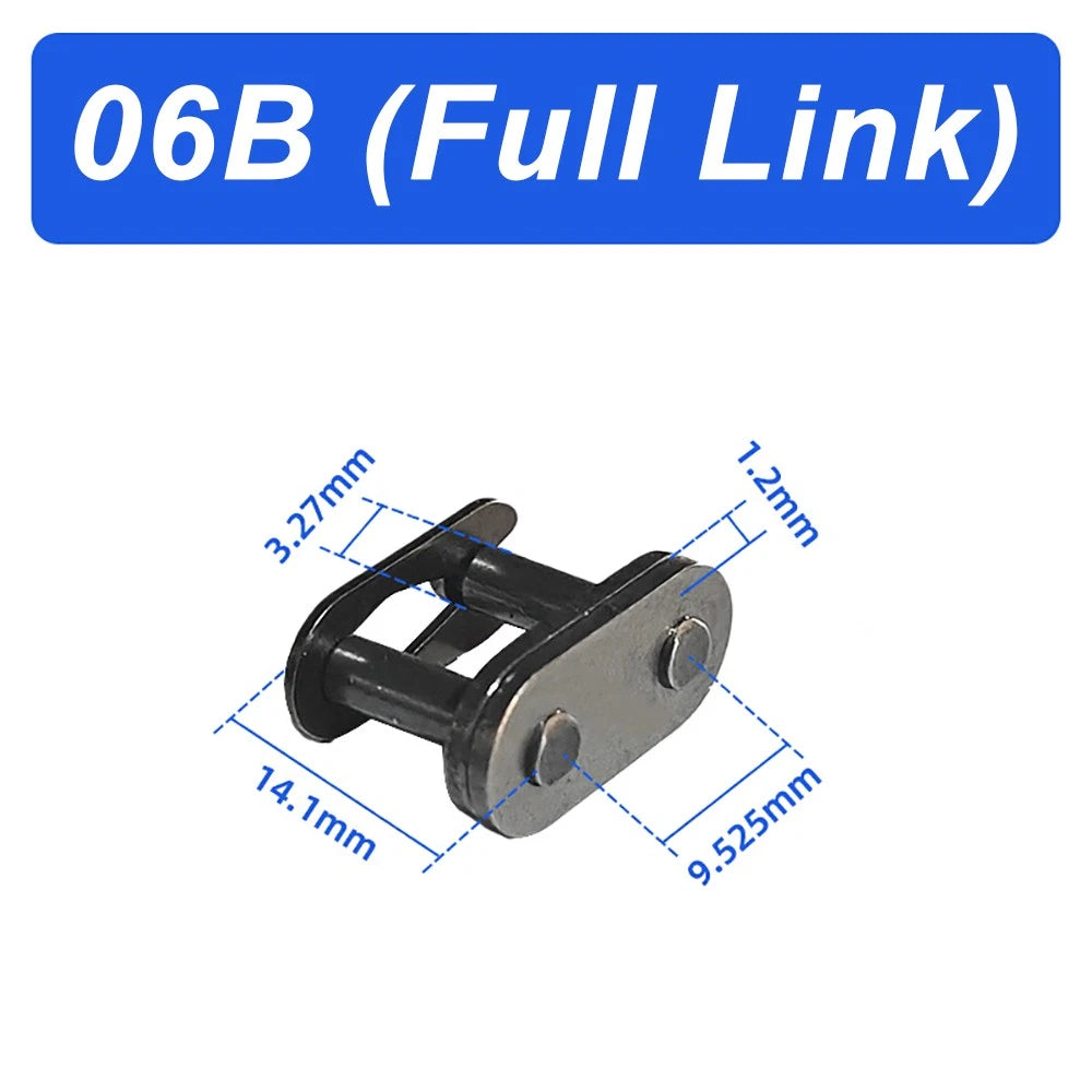 Carbon Steel 06B Roller Chain Quality Simplex - 1.524 METRES OR Half/Full LINKS