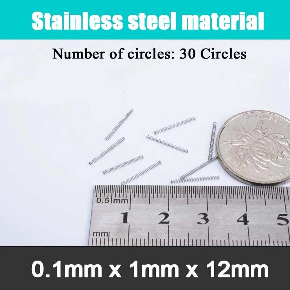 Stainless Steel Compression Springs Steel wire 0.1 mm small coil spring 5-20mm