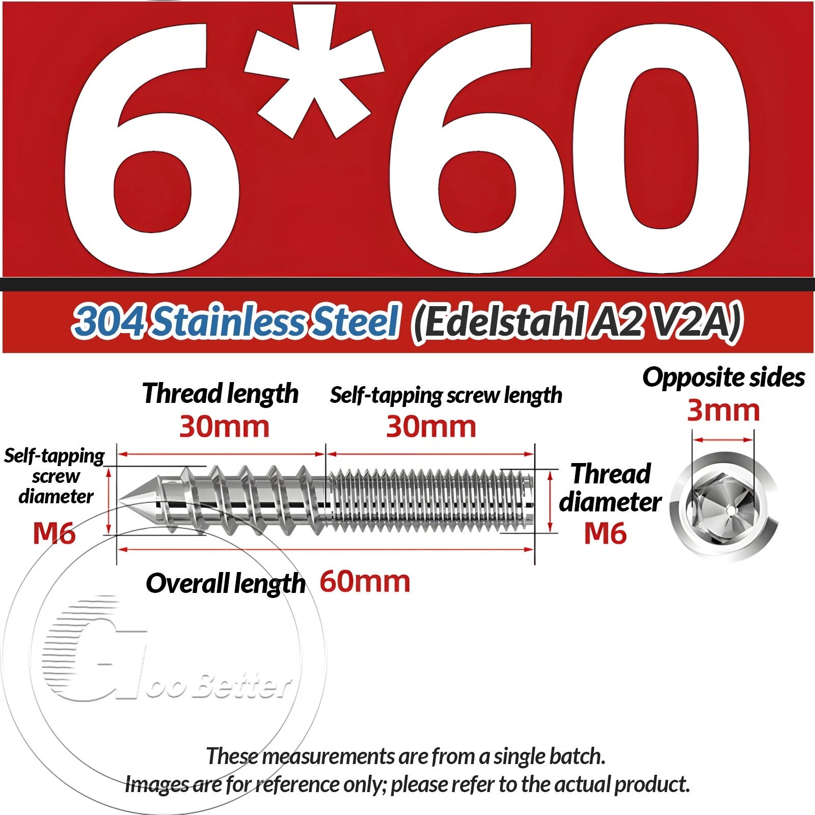 STAINLESS STEEL Wood To Metal Dowels Hanger Bolts Dual Thread Screws Furniture