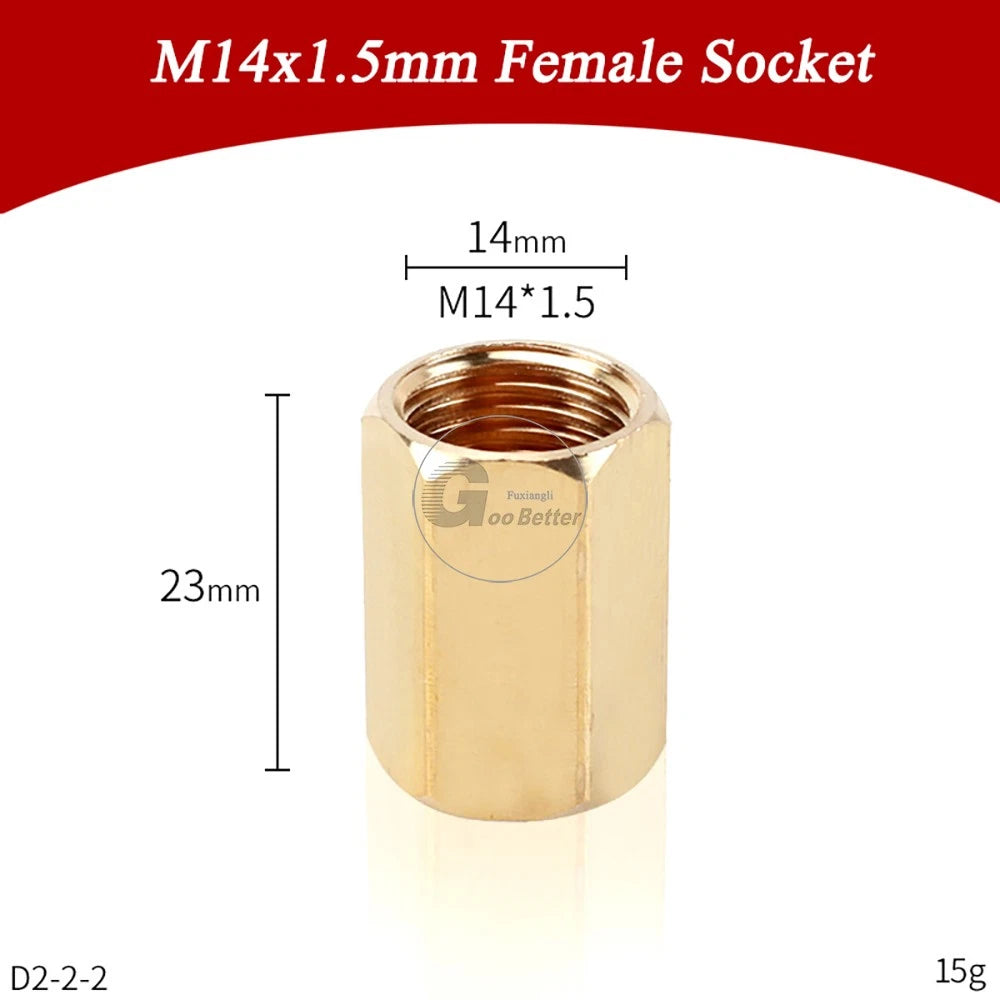 M14x1.5mm M22x1.5mm Brass Fittings — Elbow, Tee, Cross, Y-Piece & Adapter Sprayer Joints