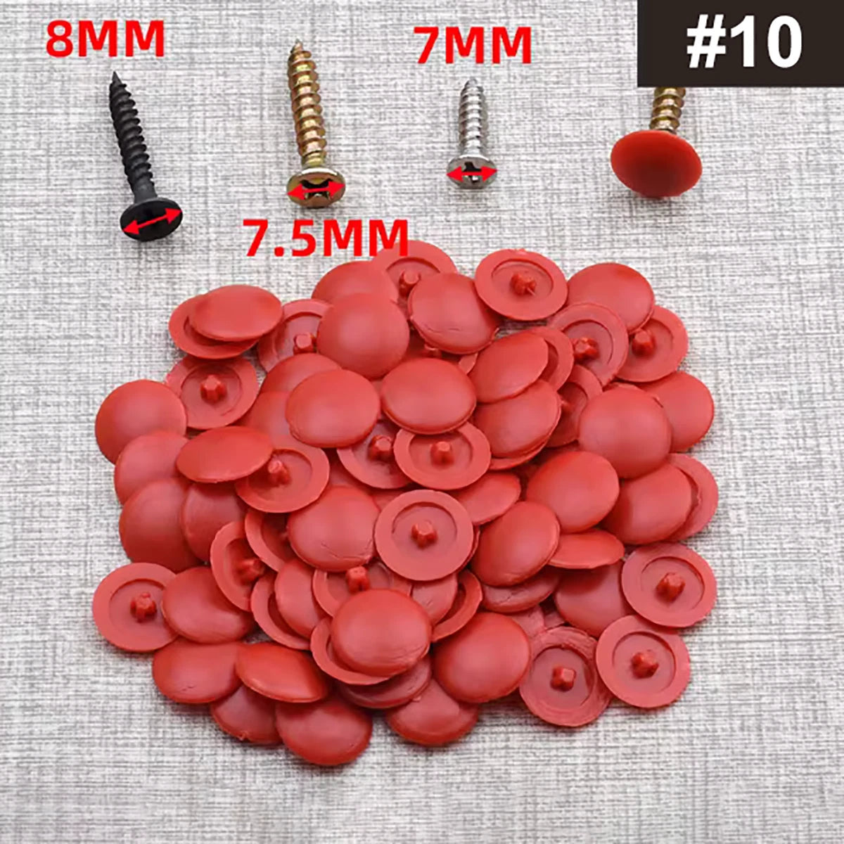 Plastic Screw Cover Caps – Snap‑On for 7‑8mm Phillips Flat Head Screws (19 Colors, Decorative)
