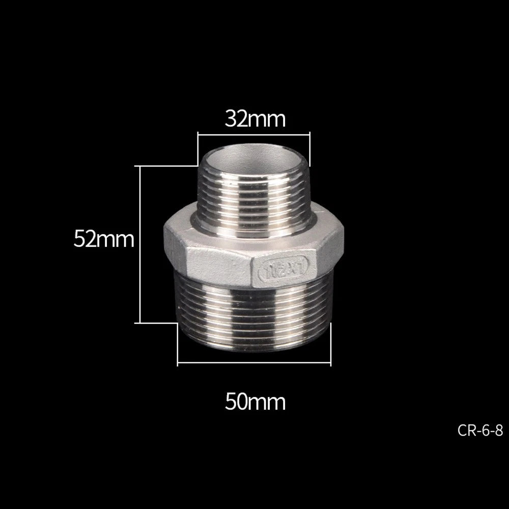 Stainless Steel Threaded Pipe Reducer Nipple — BSP Male to Male Fitting