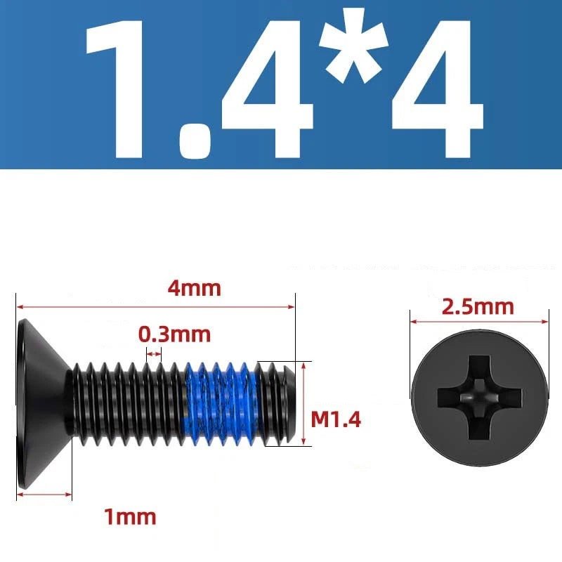 M1.2–M6 Phillips Flat Head Machine Screws | Carbon Steel | Black & Nickel Plated - HomeDIYer