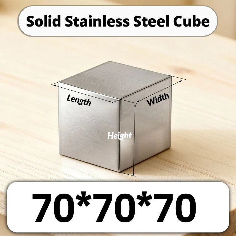Solid 304 Stainless Steel Block Plate 20mm 25mm 30mm 35mm - 120mm Grade 304 GS