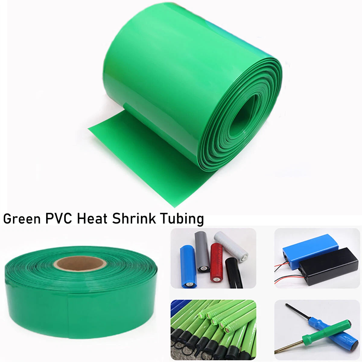 PVC Heat Shrink Tubing 15mm–200mm | RC Battery Pack Wrap | 7 Colors
