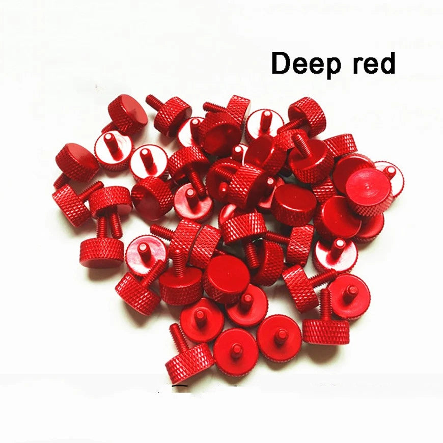 M3*5/6/8/12/20/25/35/40/50mm Aluminum Alloy Bolts Knurled Flat Head Thumb Screws