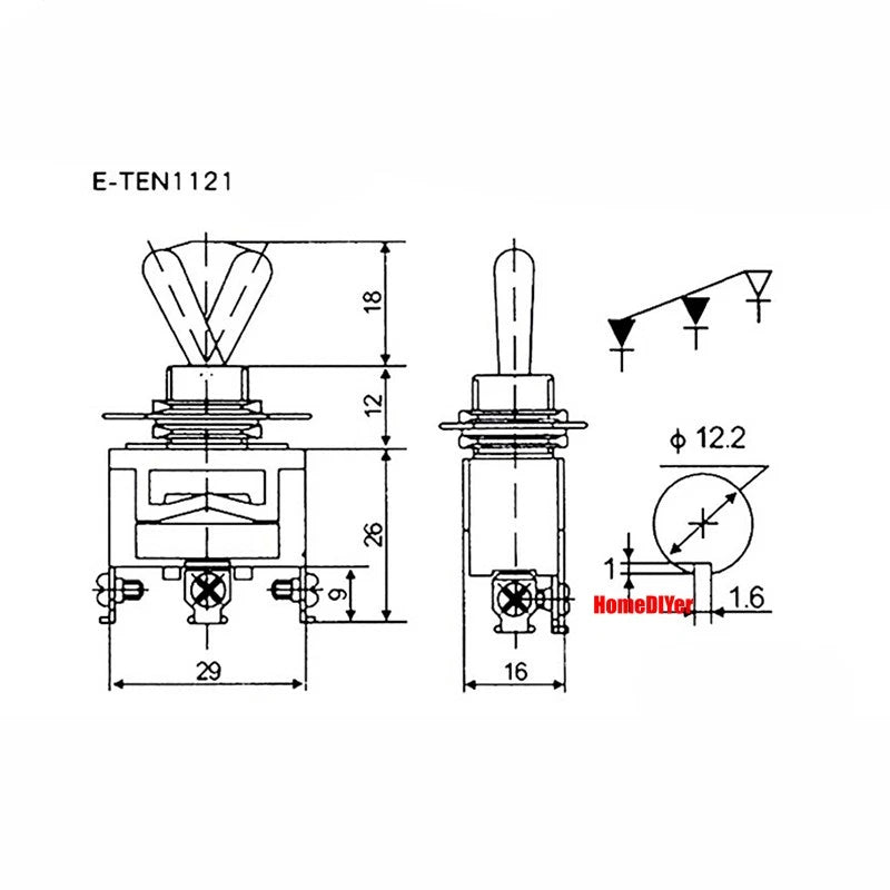 Mini Toggle Switch – MTS / SMTS / E-TEN / PS-102 / DS438 Series, 2 3 6-Pin Rocker Switches