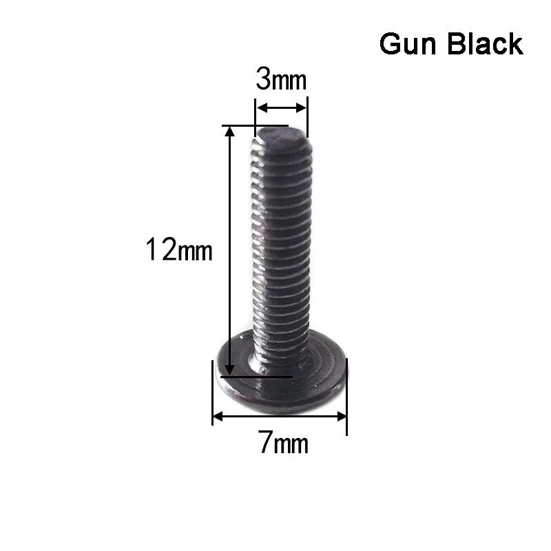 Rivets Base Buckle Iron Screws Leather Craft Grommets DIY Decorative 4/7/9/12mm