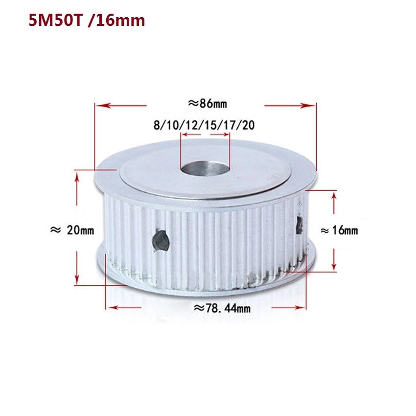 HTD-5M 12-60T Timing Belt Pulley Synchronous Wheel Pitch 5mm Tooth Width 16/21mm