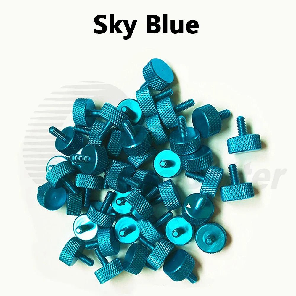 M3 Aluminum Knurled Thumb Screws – 5‑Pack, 5–50mm, Anodized 10 Colors, Hand Grip Bolts - HomeDIYer