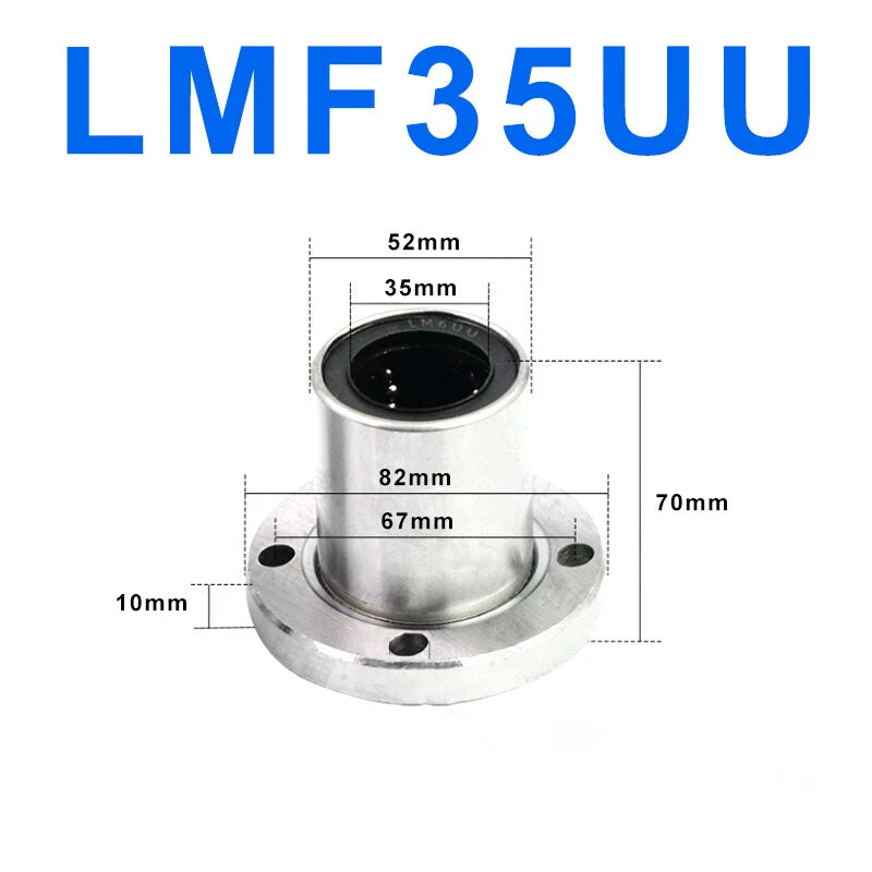Round Flange Linear Motion Bearings LMF 6UU/8/10/12/13/16/20/25/30/35/40/50/60UU