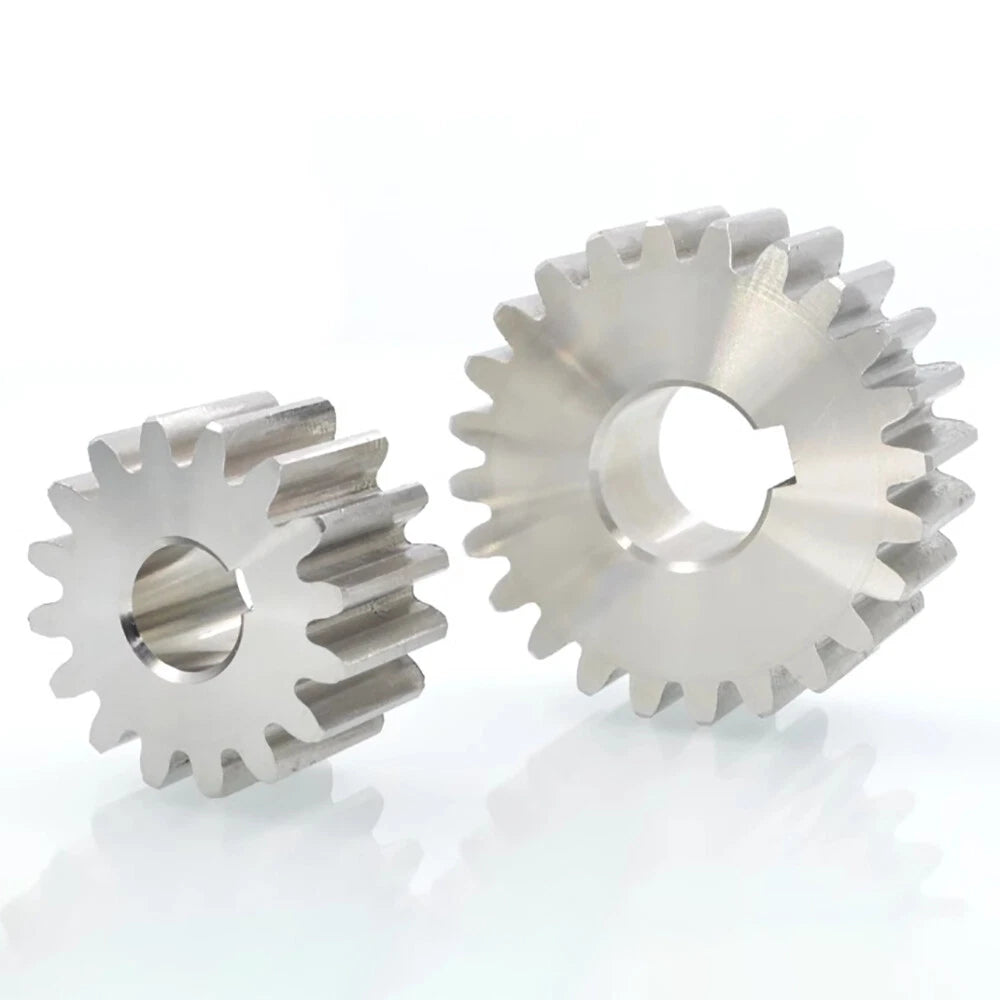 1/1.5/2 Mod 12~120 Teeth, Flat Gear Cylindrical Gear, Spur Gears Stainless Steel