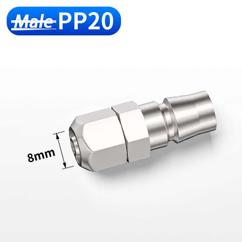 Air Compressor Quick Release Coupler — Plastic & Steel, All Models (1/4" to 1/2")