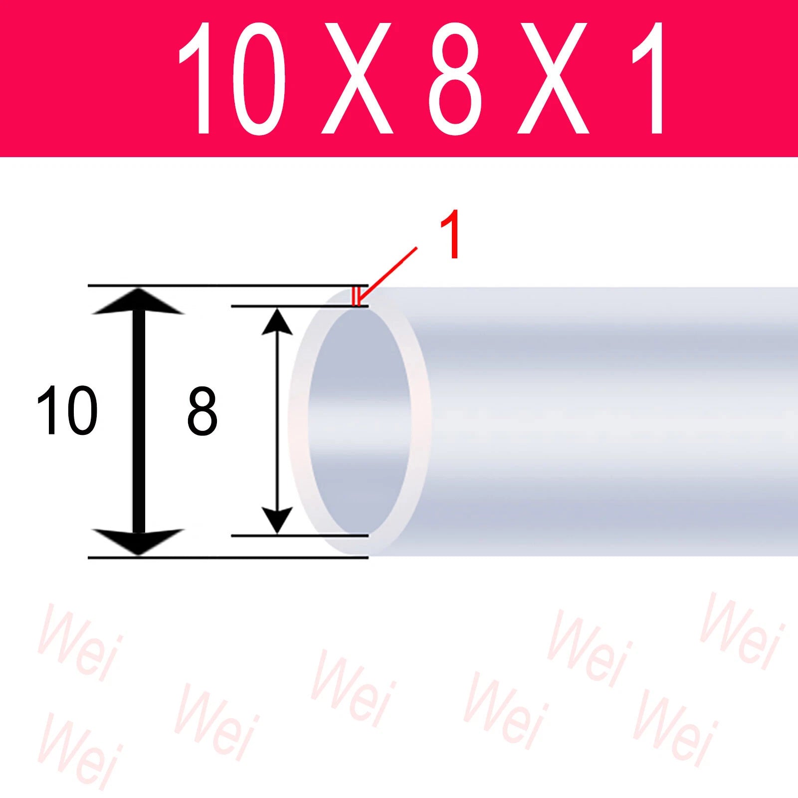 Clear Flexible PVC Tubing – OD 3mm to 57mm, Custom Cut Lengths