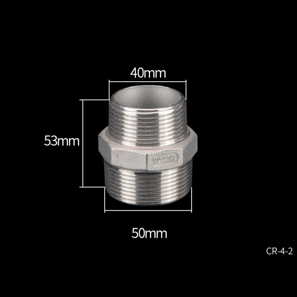 Stainless Steel Threaded Pipe Reducer Nipple — BSP Male to Male Fitting
