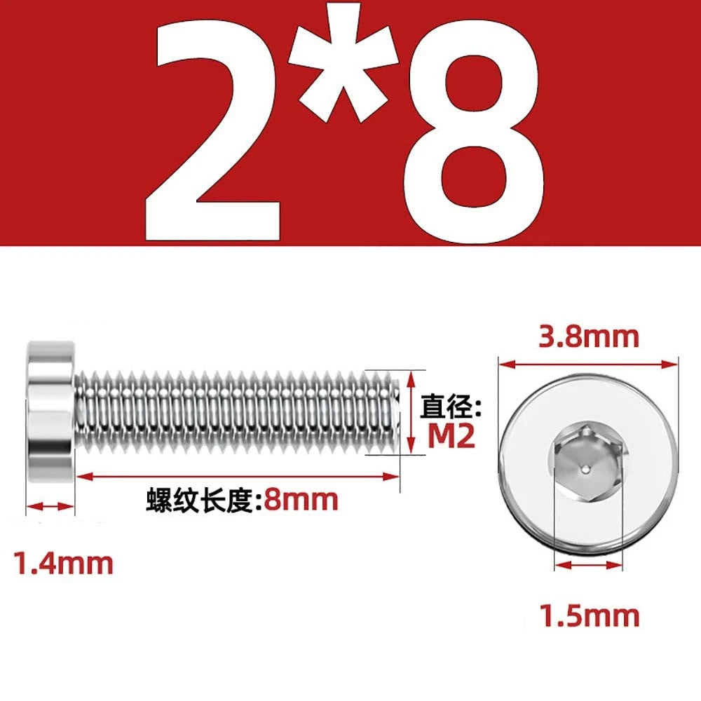 M1.4–M12 Low Head Socket Cap Screws – A2 Stainless Steel, Space‑Saving Design for Tight Clearances