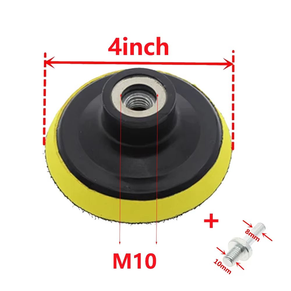 4/5/6/7 Inch Sanding Disc Backing Pad With 10/14mm Drill Rod Self - adhesive Sander Pad Electric Polishing Machine Accessories - HomeDIYer