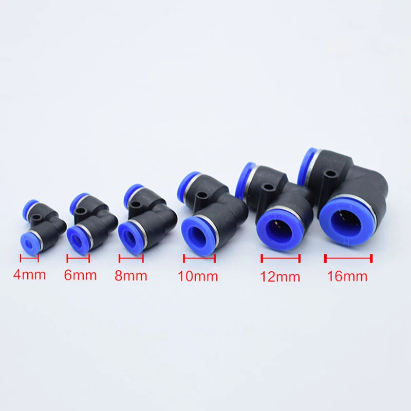 Pneumatic Push-to-Connect Fittings — Nylon Air Hose Tube Connectors, 22 Types