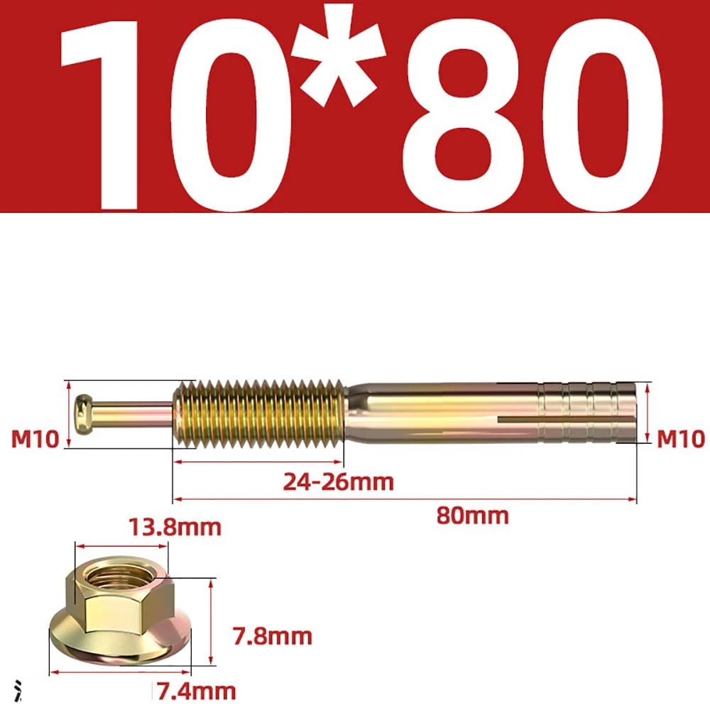 Carbon Steel Expansion Anchor Bolts — M6 to M24, 45mm to 250mm