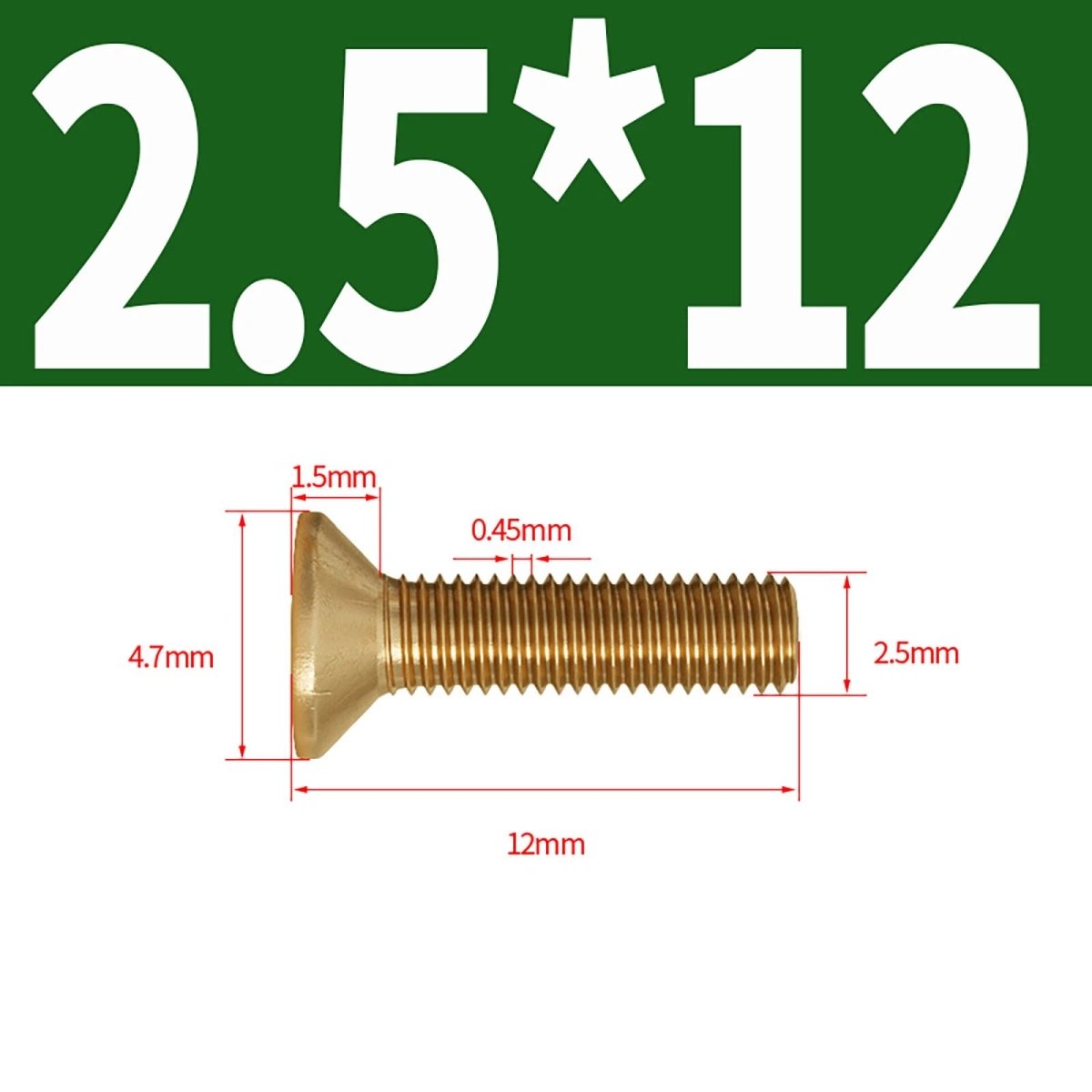 Brass Pozi Countersunk Machine Screws DIN 965 M2 - M8 Flat Head - HomeDIYer