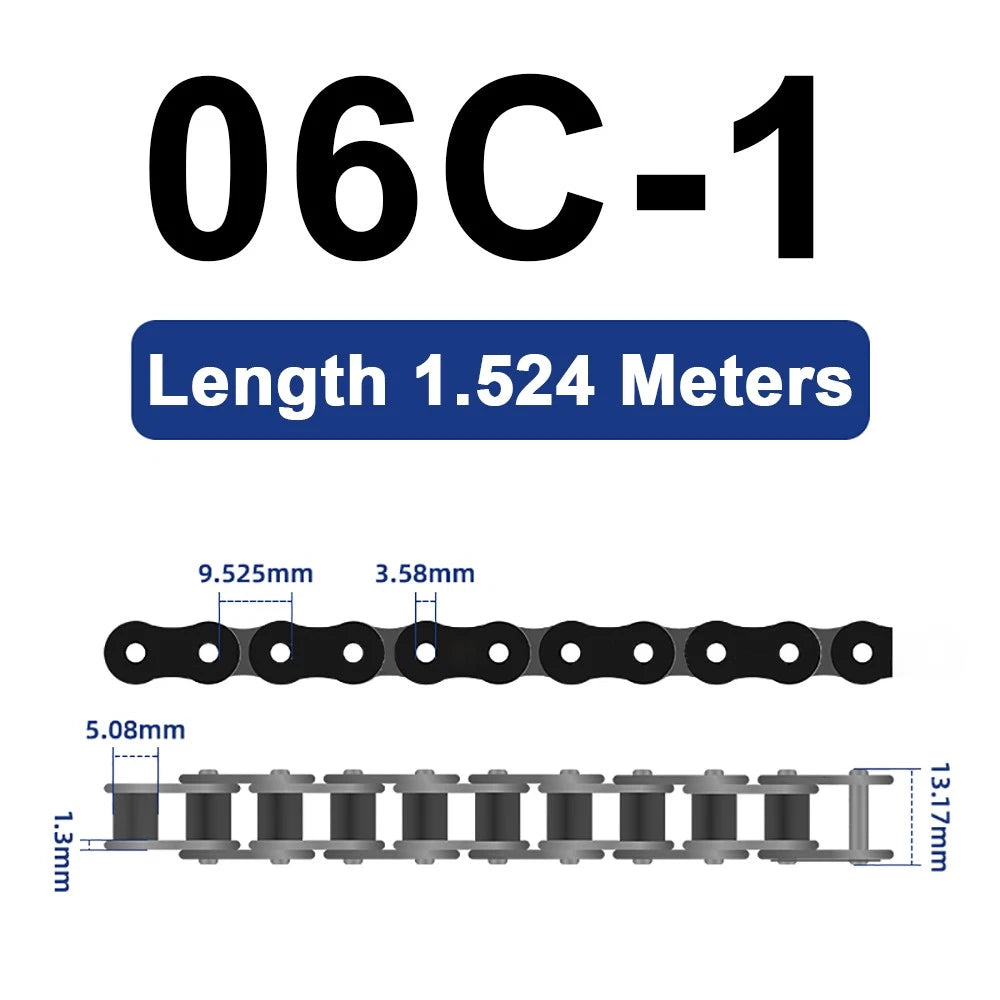 04C 05B 06B 06C 08A 08B 10A Roller Chain Quality Simplex Double Row 1.524 METRES