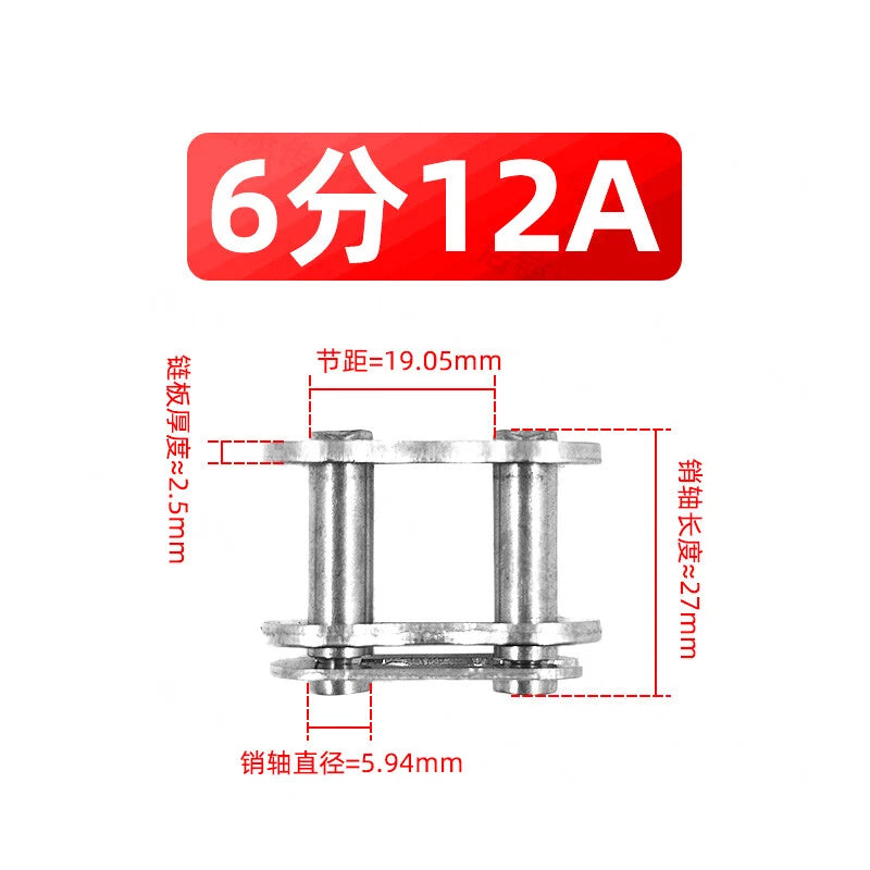 A2 Stainless Steel Roller Chain Link Fast Post Fully& Half Chain Connected Joint