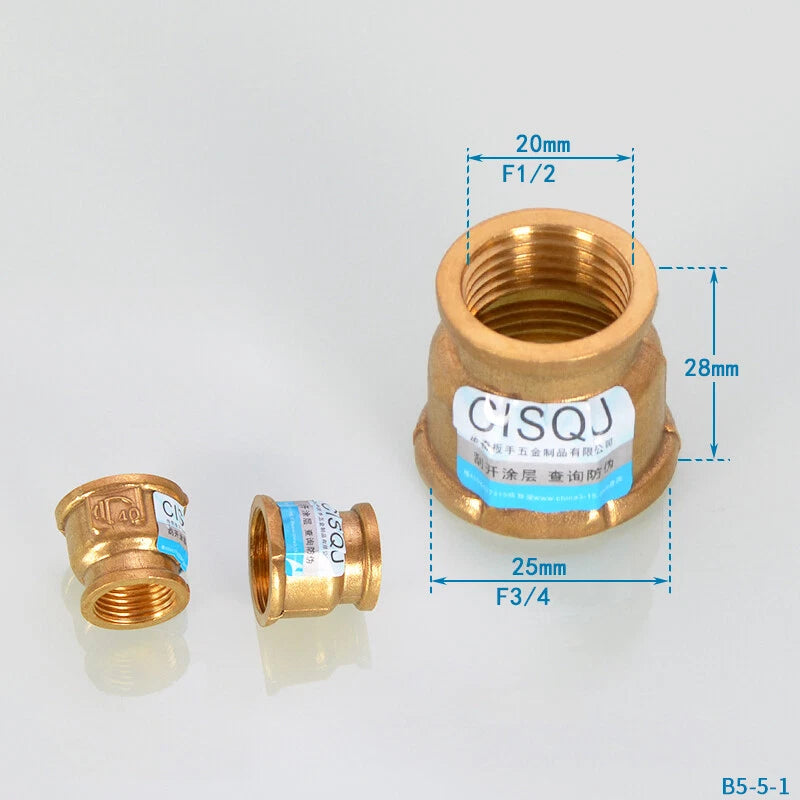 3/4" BSP Brass Pipe Fittings – Straight, Elbow, Tee, Union & Reducer Connectors