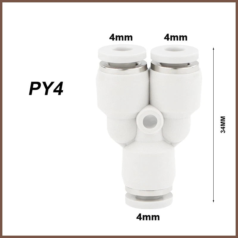 Pneumatic Push Fit Connectors Air Hose Speed Push In Fittings PU PE PY PG PEG