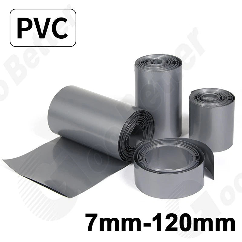 PVC Heat Shrink Tubing 7mm–120mm | Multi-Color Shrinkable Film Insulation Sleeve