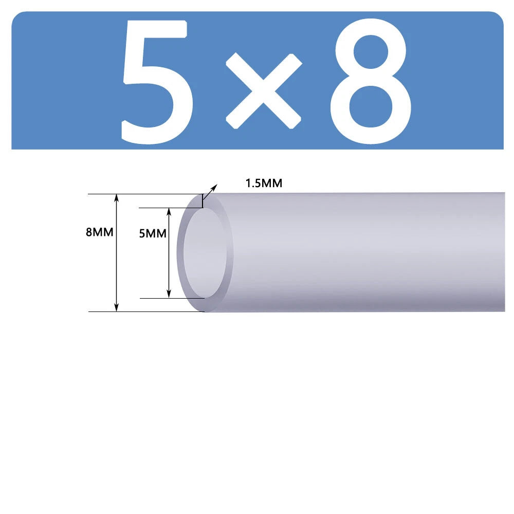 Silicone Vacuum Hose Pipe — White Rubber Tube for Water, Air & Coolant | ID 2mm–38mm