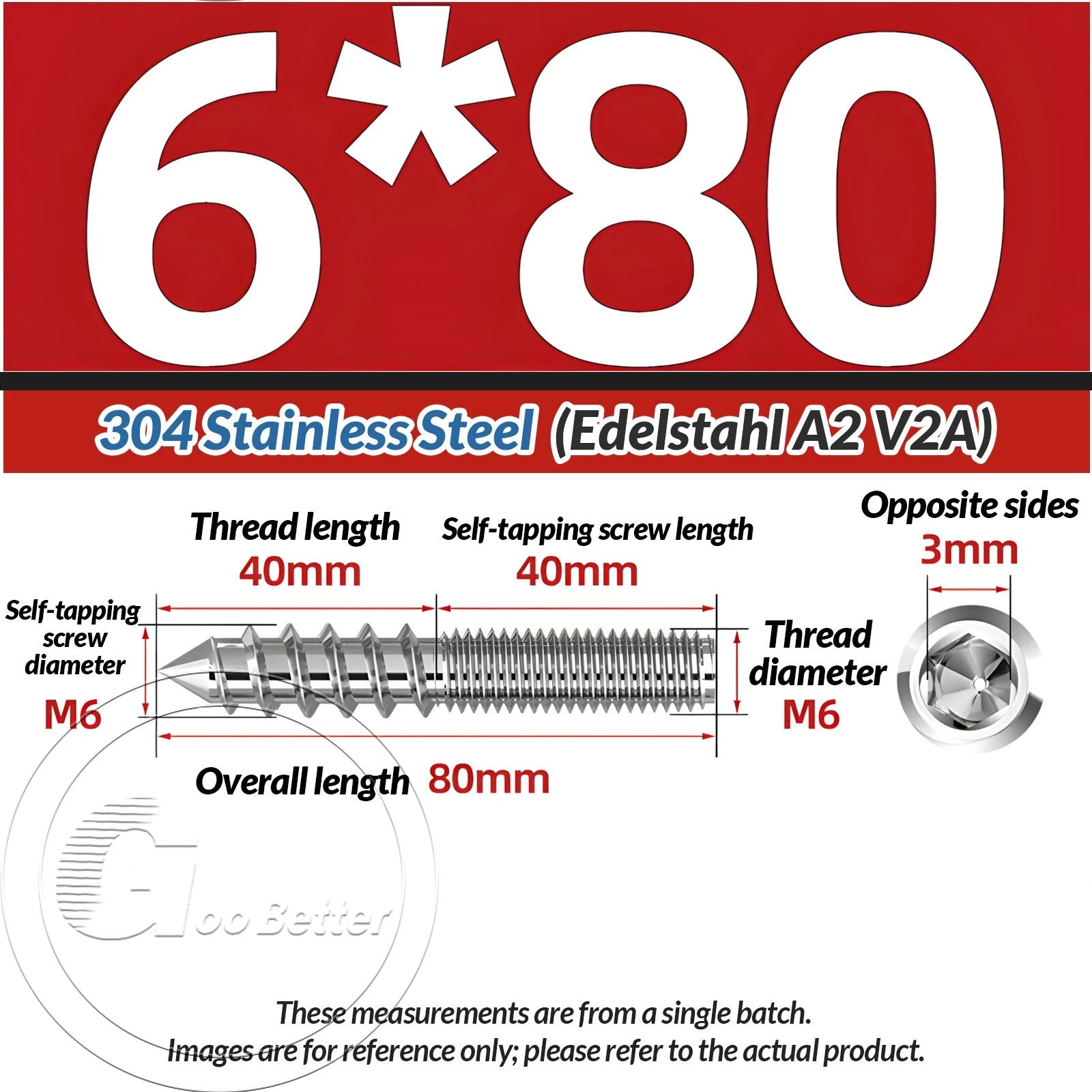 STAINLESS STEEL Wood To Metal Dowels Hanger Bolts Dual Thread Screws Furniture