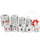 CNC Shaft Coupler Flexible Plum Spider Jaw Coupling Stepper Motor Ø 65 80 95 mm