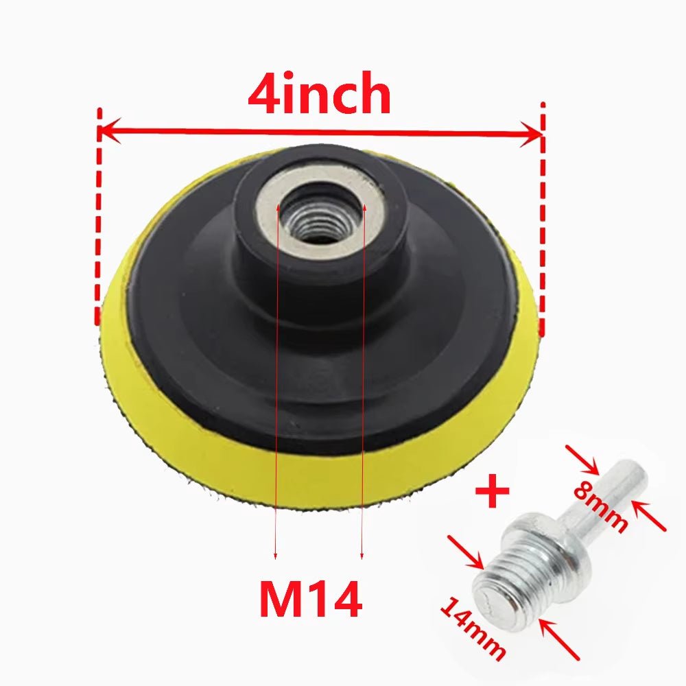 4/5/6/7 Inch Sanding Disc Backing Pad With 10/14mm Drill Rod Self - adhesive Sander Pad Electric Polishing Machine Accessories - HomeDIYer
