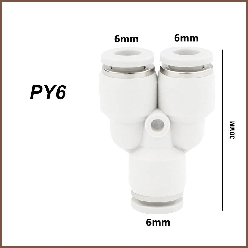 Pneumatic Push Fit Connectors Air Hose Speed Push In Fittings PU PE PY PG PEG