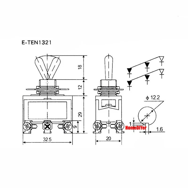 Mini Toggle Switch – MTS / SMTS / E-TEN / PS-102 / DS438 Series, 2 3 6-Pin Rocker Switches