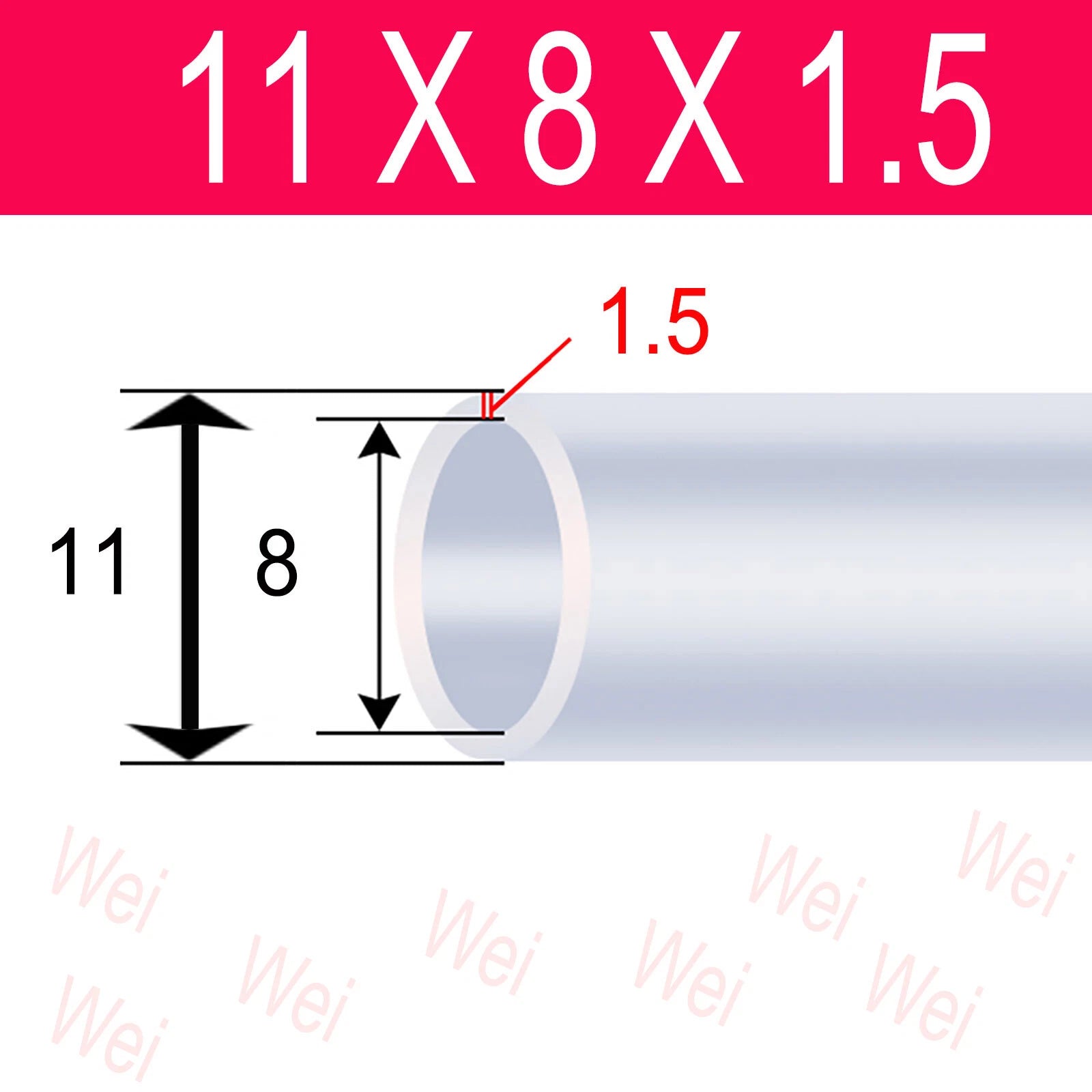 Clear Flexible PVC Tubing – OD 3mm to 57mm, Custom Cut Lengths