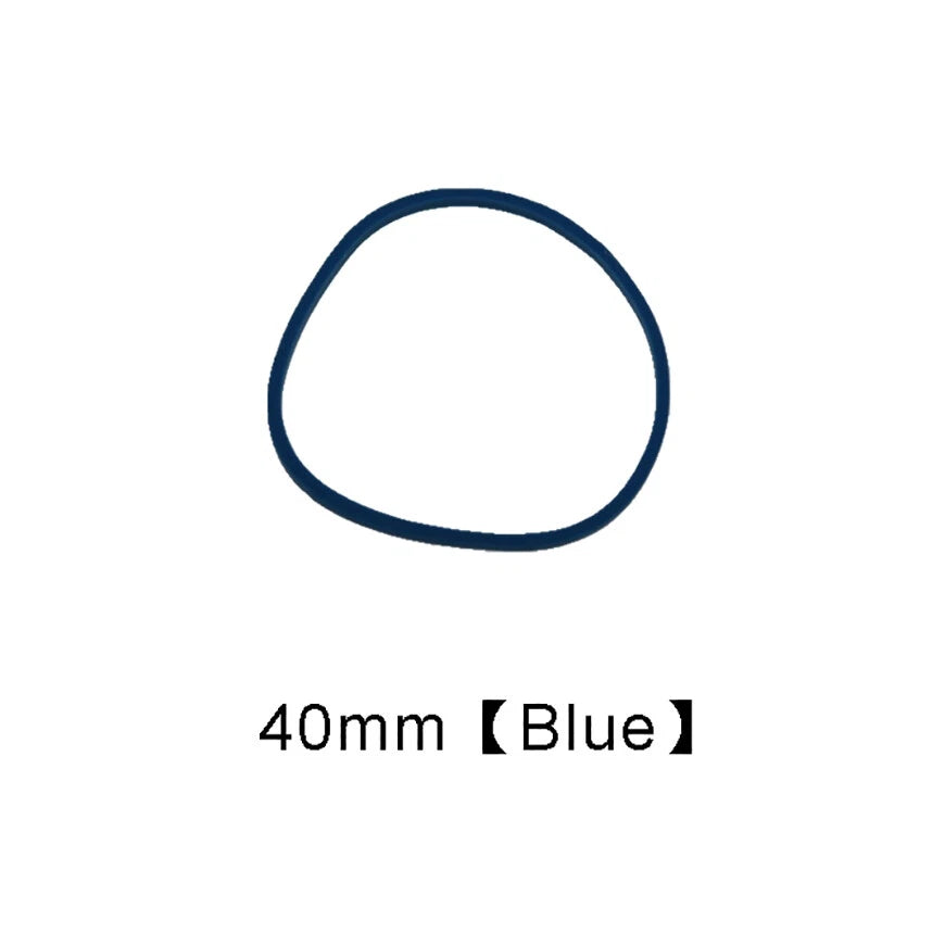 Round Rubber Drive Belts for Pulleys — 15 to 55mm Diameter, Multiple Colors