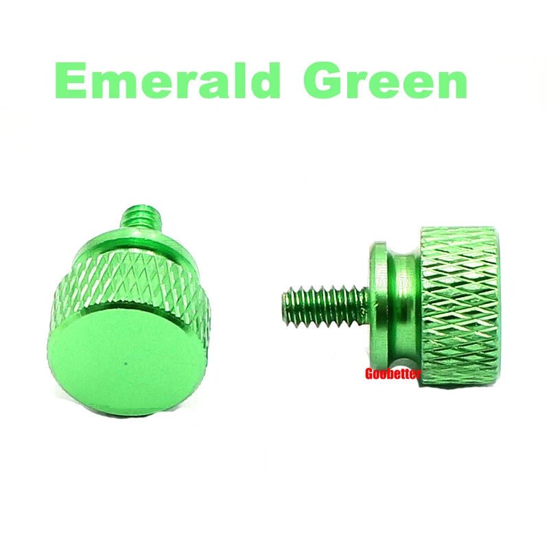 632×6 Color Knurled Thumb Screws – Aluminum Hand Grip Knob Bolts for PC Computer Case (12 Colors) - HomeDIYer